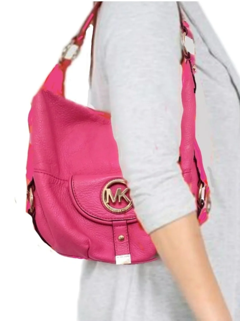 Micheal Micheal Kors Fuschia Hobo Sling Bag 🌟